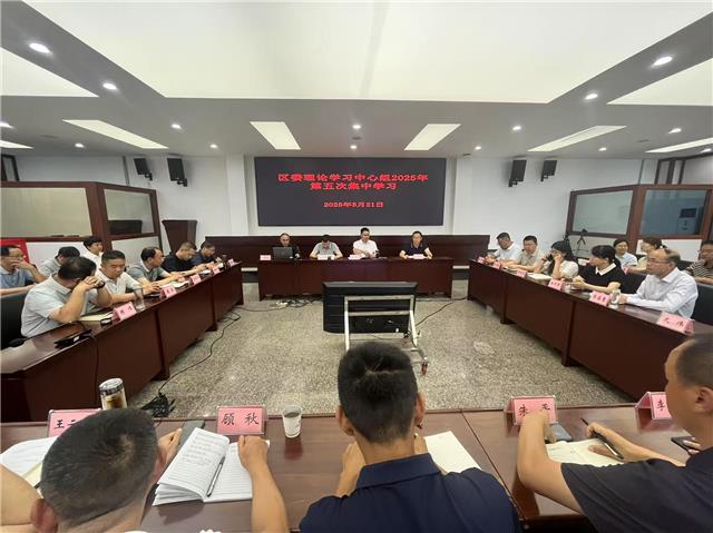 江川区委理论学习中心组举行 2025 年第五...