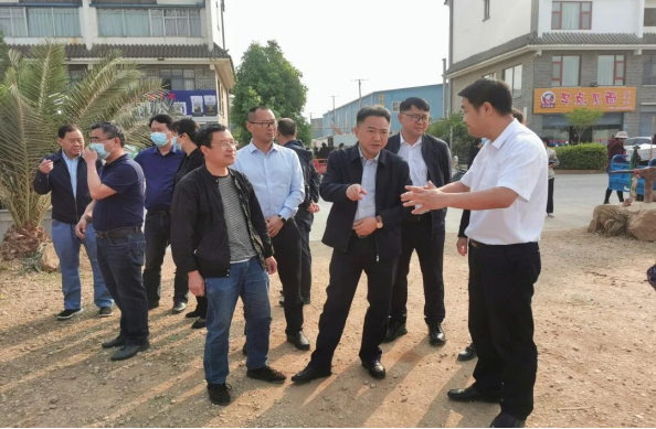 张洪坤,赵琦,何眉,龚文勇参加调研.