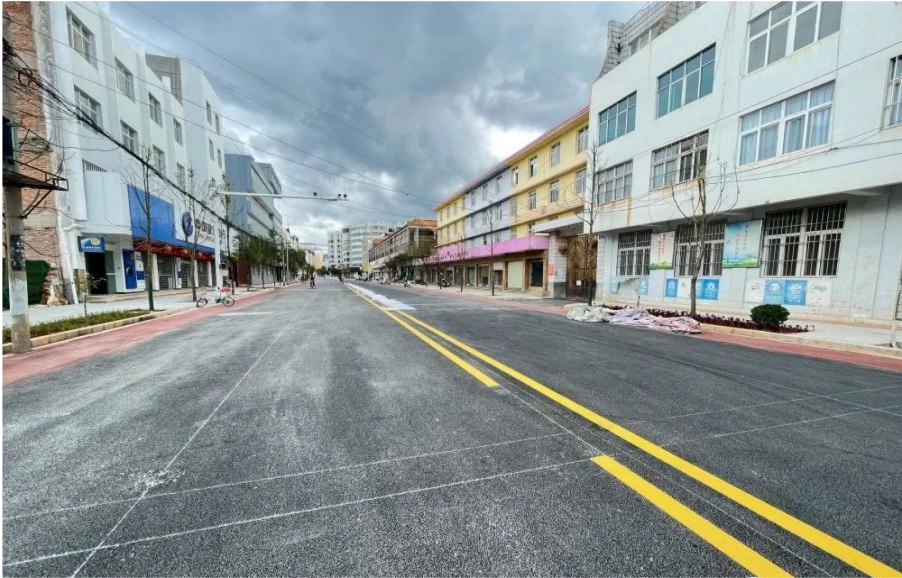 江川主城区多条路段提升改造工程完工通车