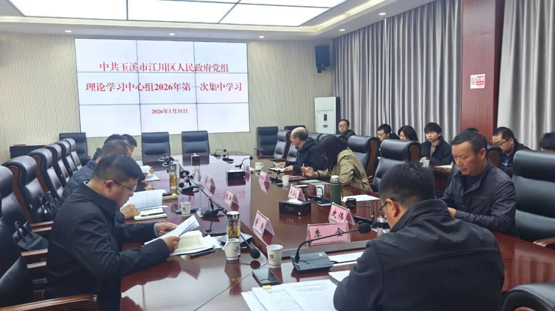 区政府党组理论学习中心组举行2026年第一...
